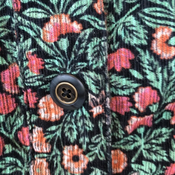 Free People Floral Corduroy Skirt - Picture 4 of 6